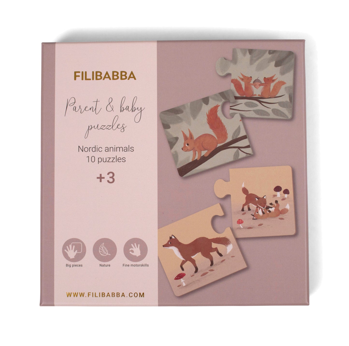 Eltern-Kind-Puzzle - Nordische Tierwelt