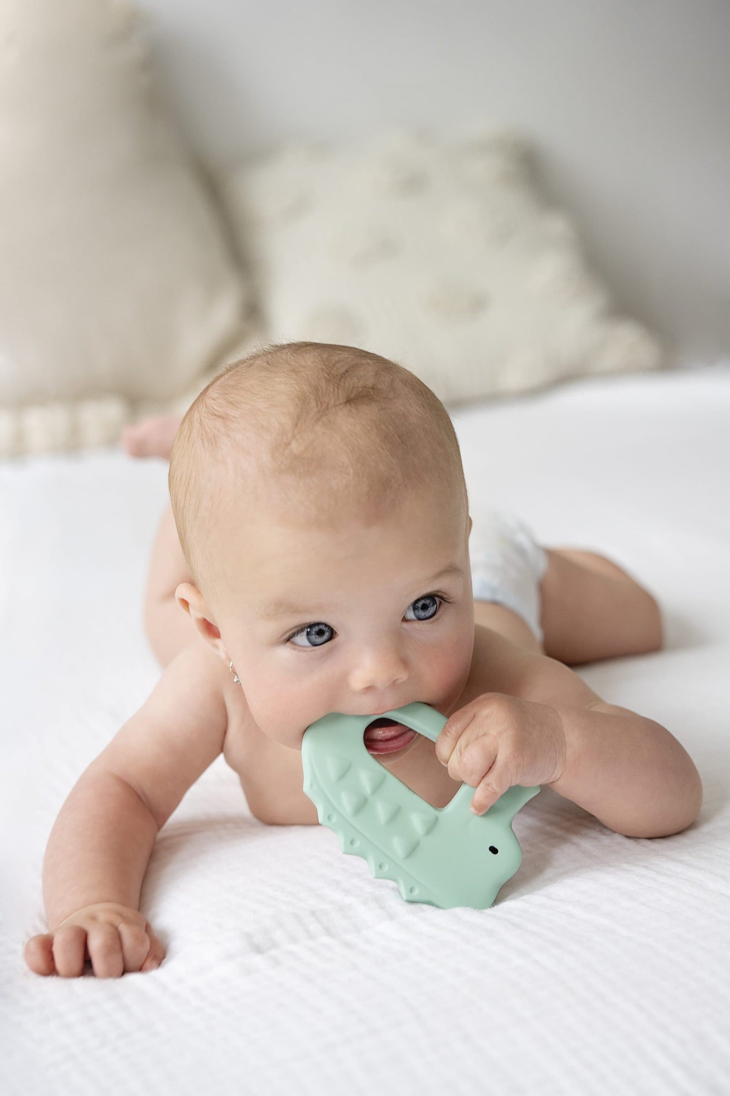 Krokodil-Beißring aus Naturkautschuk