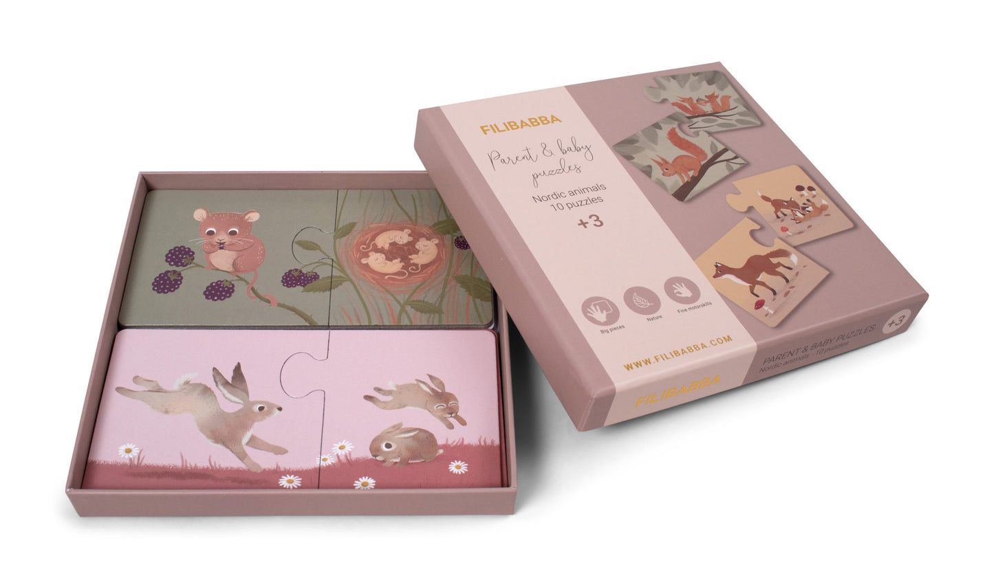 Eltern-Kind-Puzzle - Nordische Tierwelt
