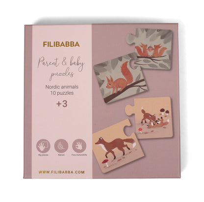 Eltern-Kind-Puzzle - Nordische Tierwelt