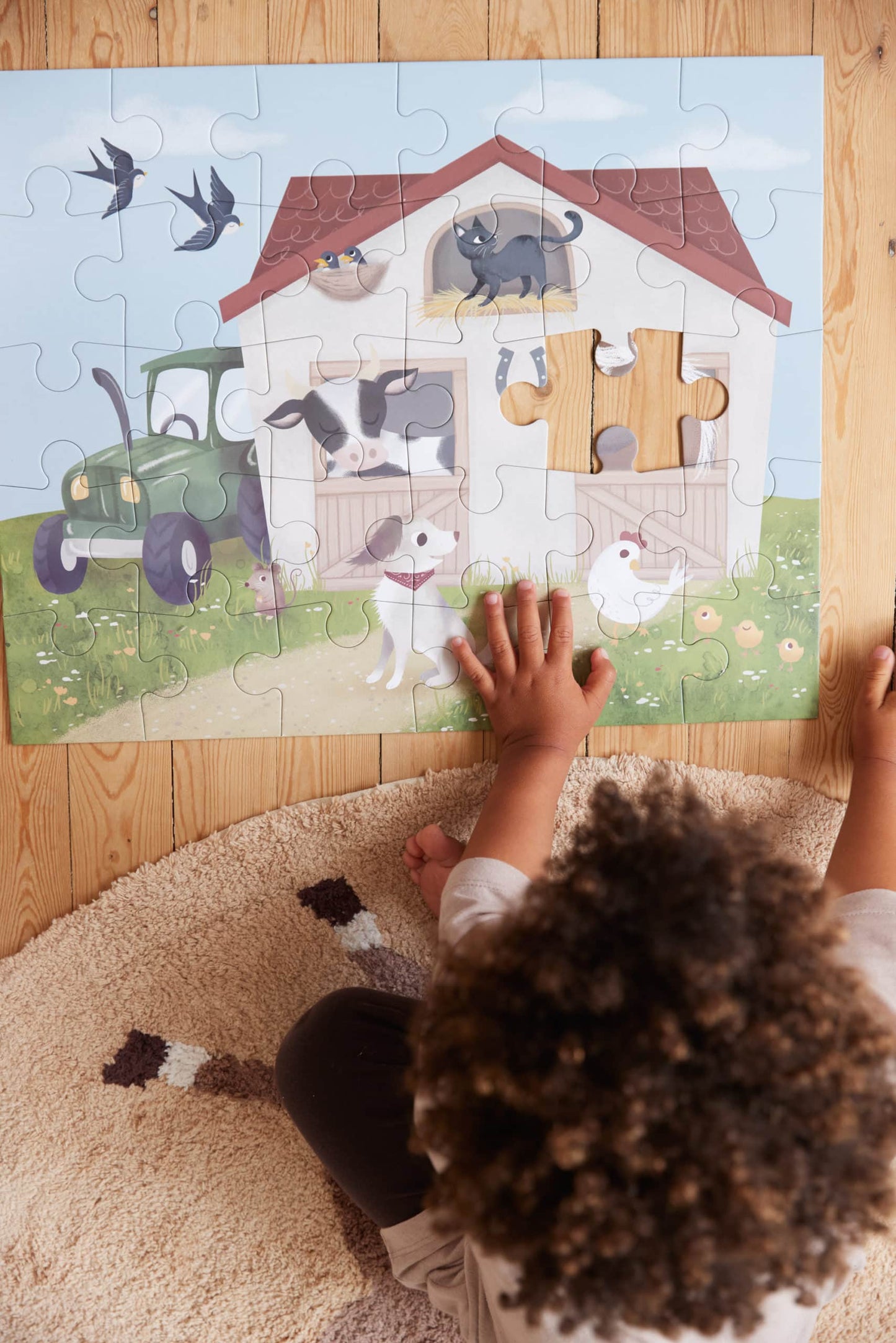 Großes Puzzle mit 30 Teilen - Magic Farm