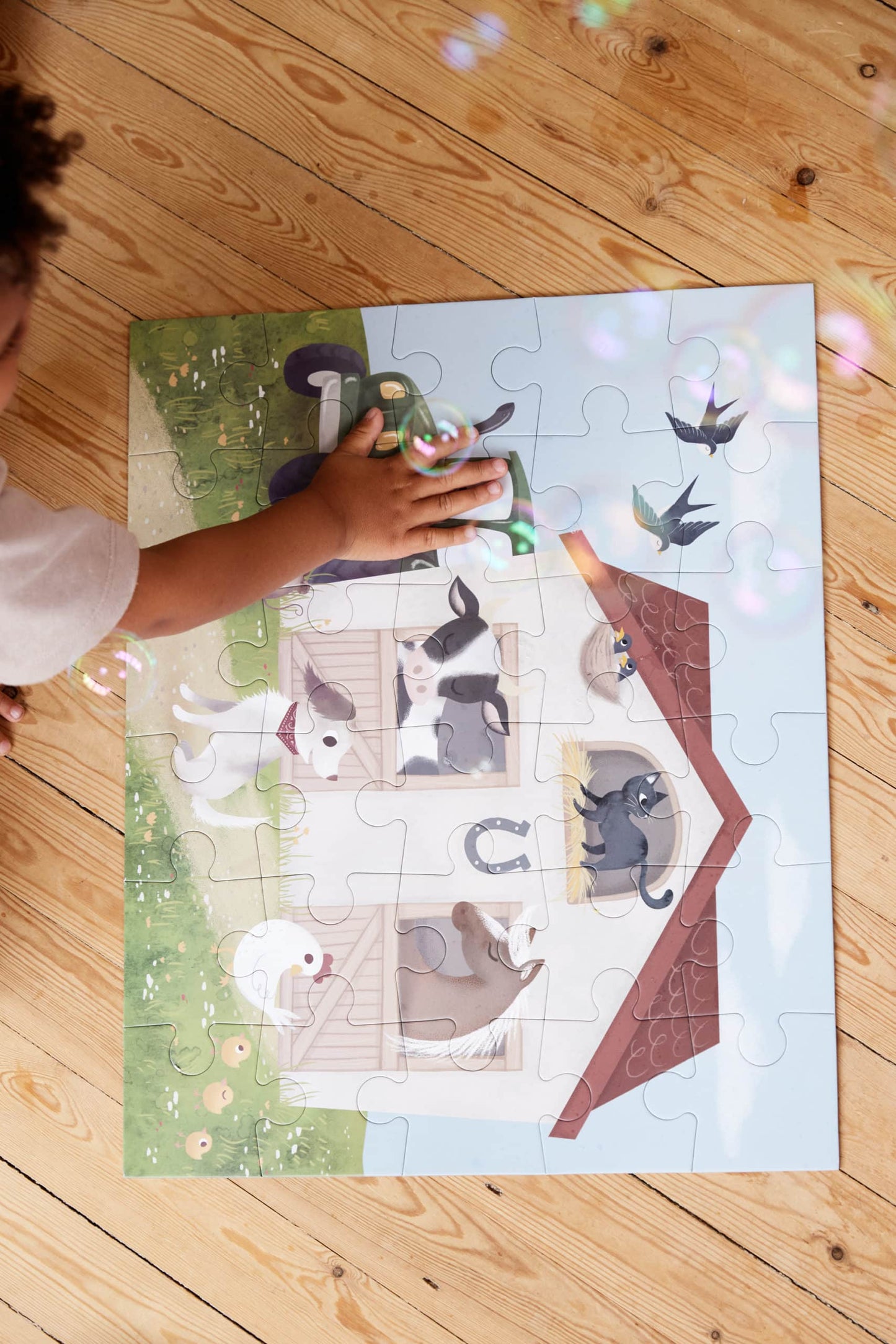 Großes Puzzle mit 30 Teilen - Magic Farm