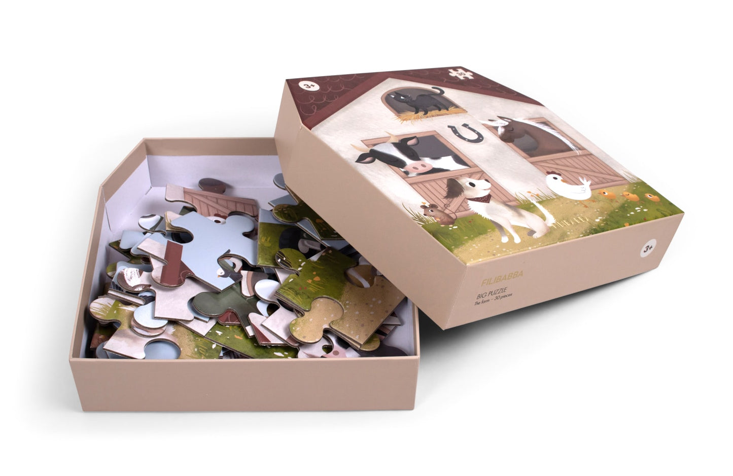 Großes Puzzle mit 30 Teilen - Magic Farm